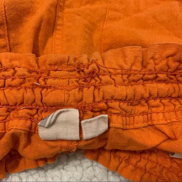 ROXY Orange Linen Blend Oceanside Beach Shorts Large ARJNS03007 NLE0 - Picture 12 of 14